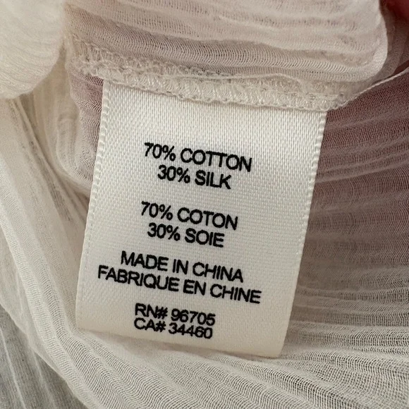 Rebecca Taylor Ivory Ruffle-Trim Button Blouse - Picture 8 of 10